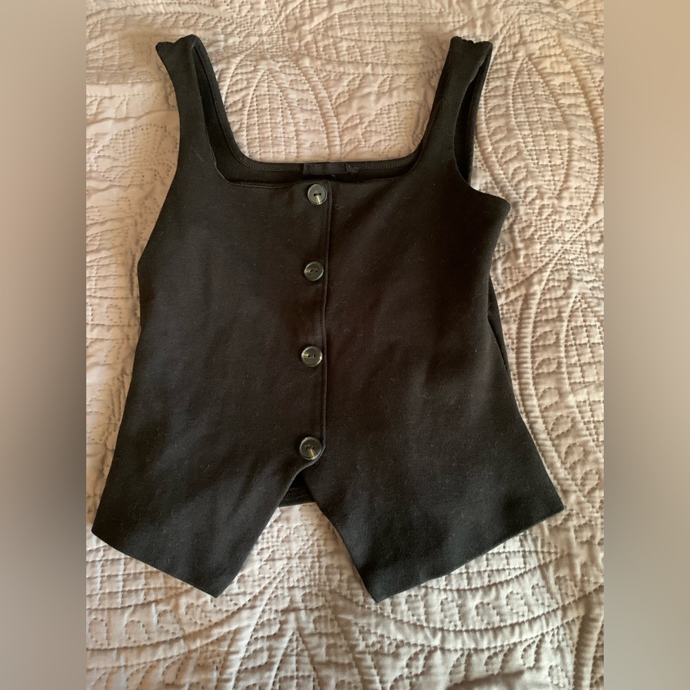 Woman’s black Vest and pants set - Picture 2 of 8